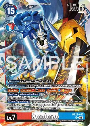 Omnimon (BT22-015) - Cyber Eden Foil