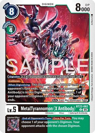 MetalTyrannomon (X Antibody) (BT22-062) - Cyber Eden
