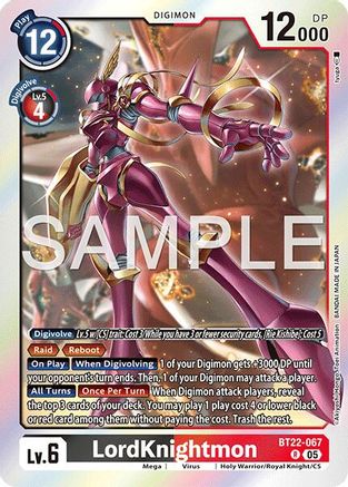 LordKnightmon (BT22-067) - Cyber Eden Foil