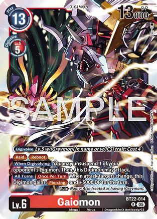 Gaiomon (EX4-048) - Cyber Eden Foil