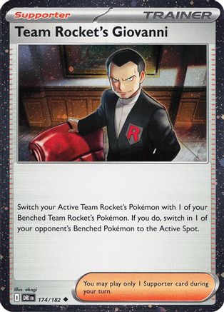 Team Rocket's Giovanni (Cosmos Holo) 174 - Miscellaneous Cards & Products Holofoil