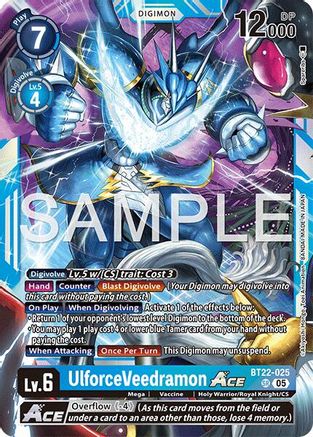UlforceVeedramon ACE (BT22-025) - Cyber Eden Foil