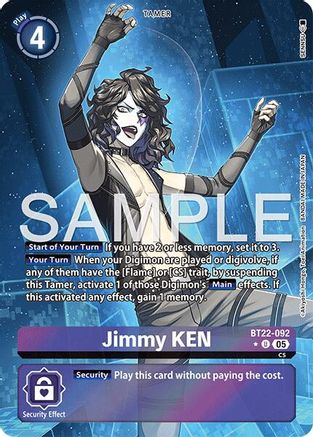 Jimmy KEN (Alternate Art) (BT22-092) - Cyber Eden Foil