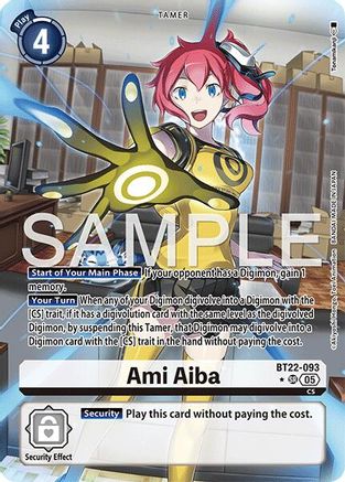 Ami Aiba (Alternate Art) (BT22-093) - Cyber Eden Foil