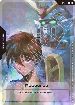Resource (RP-001) (Mobile Suit Gundam Wing) RP-001/undefined - Promotional Resource Tokens Holofoil