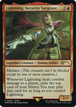 Lightning, Security Sergeant (Costco Bundle) (UMP-002) - Unique and Miscellaneous Promos Foil