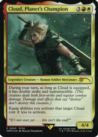 Cloud, Planet's Champion (Costco Bundle) (UMP-003) - Unique and Miscellaneous Promos Foil