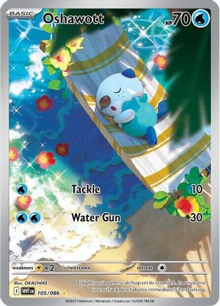 Oshawott - 105/086 105 - SV White Flare Holofoil