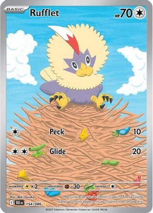 Rufflet - 152/086 152 - SV Black Bolt Holofoil