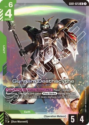 Gundam Deathscythe (GD01-025) GD01-025/undefined - Newtype Rising Holofoil