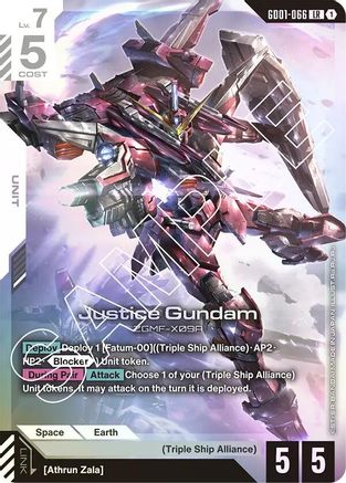 Justice Gundam GD01-066/undefined - Newtype Rising Holofoil