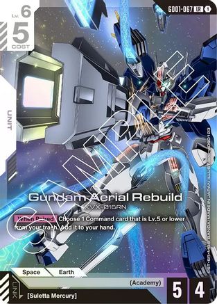 Gundam Aerial Rebuild GD01-067/undefined - Newtype Rising Holofoil