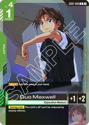 Duo Maxwell GD01-090/undefined - Newtype Rising Holofoil