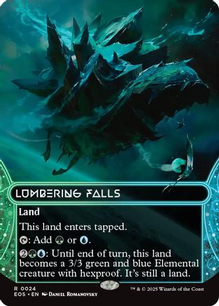 Lumbering Falls (0024) (Borderless) (EOS-024) - Edge of Eternities: Stellar Sights Foil