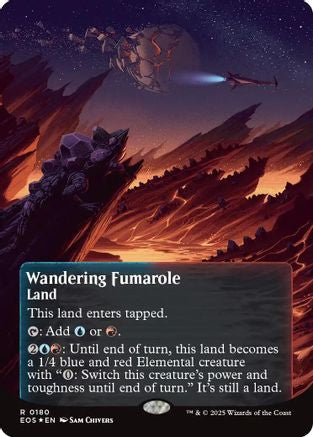 Wandering Fumarole (0180) (Borderless) (Galaxy Foil) (EOS-180) - Edge of Eternities: Stellar Sights Foil