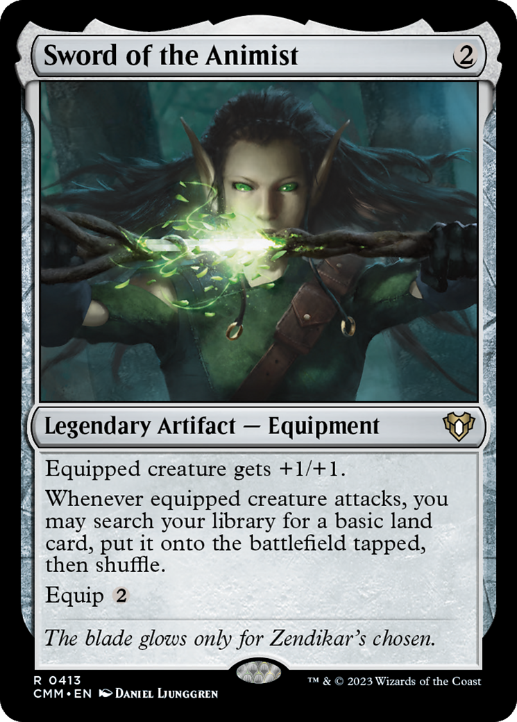 Sword of the Animist (CMM-413) - Commander Masters Foil