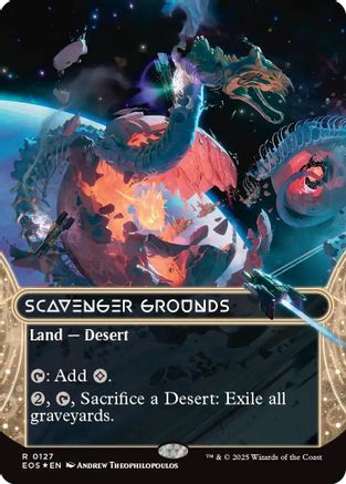 Scavenger Grounds (0127) (Borderless) (Galaxy Foil) (EOS-127) - Edge of Eternities: Stellar Sights Foil