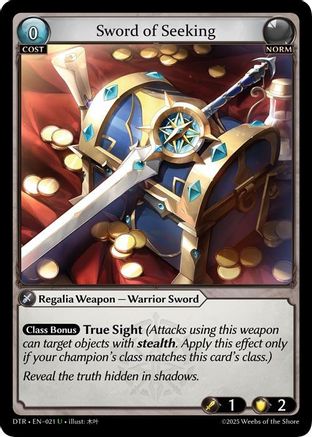 Sword of Seeking (021) - Distorted Reflections Foil