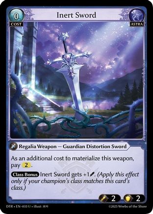 Inert Sword (033) - Distorted Reflections Foil