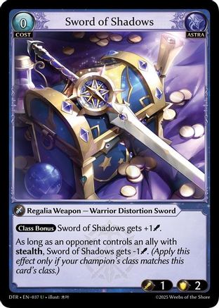 Sword of Shadows (037) - Distorted Reflections Foil