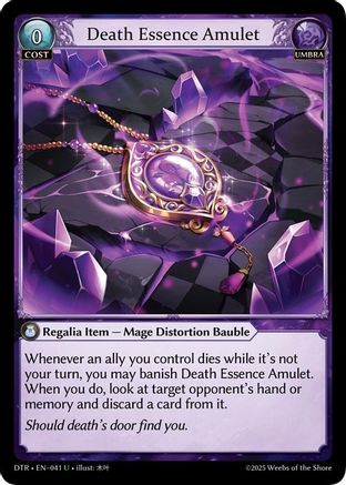 Death Essence Amulet (041) - Distorted Reflections Foil