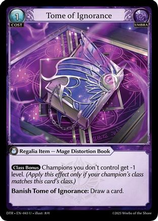 Tome of Ignorance (043) - Distorted Reflections Foil