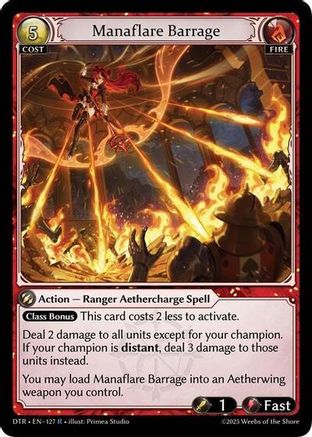 Manaflare Barrage (127) - Distorted Reflections Foil