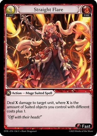 Straight Flare (136) - Distorted Reflections Foil