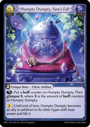 Humpty Dumpty, Fate's Fall (203) - Distorted Reflections Foil