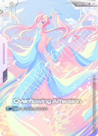Overflowing Affection (U+) GD01-118/undefined - Newtype Rising Holofoil