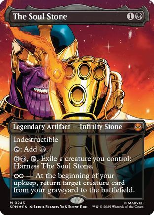 The Soul Stone (Borderless) (SPM-243) - Marvel's Spider-Man Foil