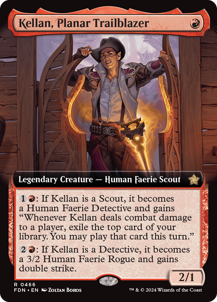 Kellan, Planar Trailblazer (Extended Art) (FDN-466) - Foundations