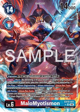 MaloMyotismon (Alternate Art) (EX10-011) - Sinister Order Foil
