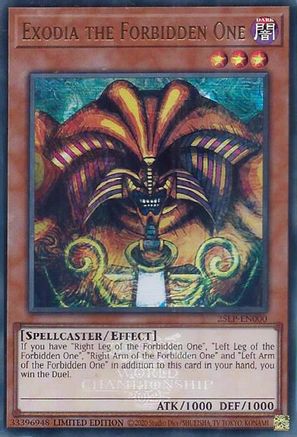 Exodia the Forbidden One (25LP-EN000) - Limited Pack World Championship 2025 Limited