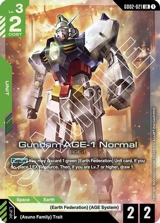 Gundam AGE-1 Normal GD02-021/undefined - Dual Impact Holofoil
