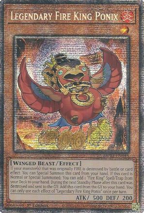 Legendary Fire King Ponix (MP25-EN048) - 2025 Mega-Pack 1st Edition