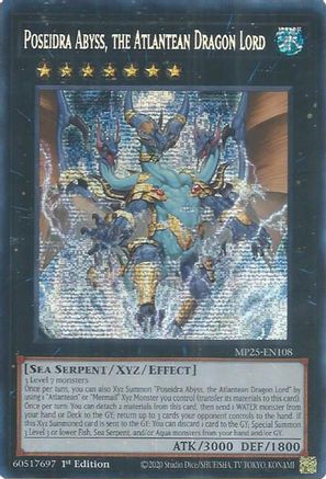 Poseidra Abyss, the Atlantean Dragon Lord (MP25-EN108) - 2025 Mega-Pack 1st Edition