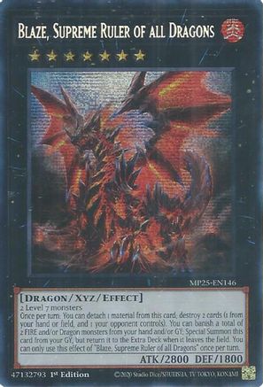 Blaze, Supreme Ruler of all Dragons (MP25-EN146) - 2025 Mega-Pack 1st Edition