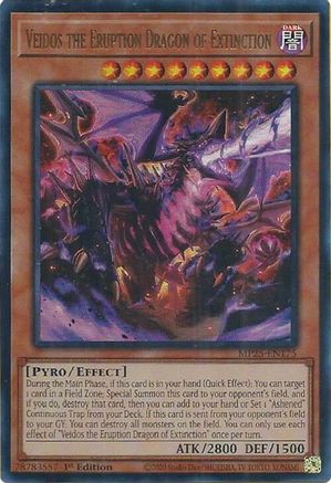 Veidos the Eruption Dragon of Extinction (MP25-EN175) - 2025 Mega-Pack 1st Edition