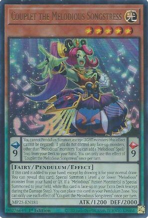 Couplet the Melodious Songstress (MP25-EN181) - 2025 Mega-Pack 1st Edition