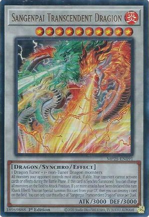 Sangenpai Transcendent Dragion (MP25-EN191) - 2025 Mega-Pack 1st Edition