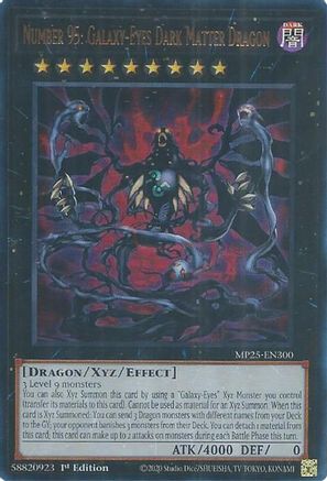 Number 95: Galaxy-Eyes Dark Matter Dragon (MP25-EN300) - 2025 Mega-Pack 1st Edition