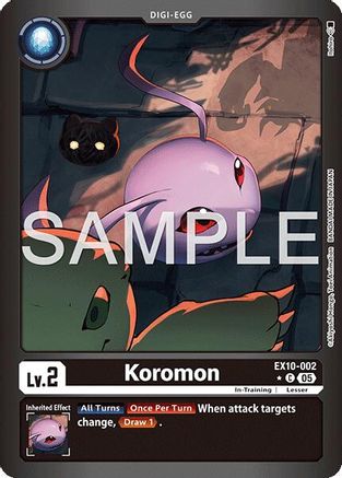 Koromon (Limited Foil) (EX10-002) - Sinister Order Foil