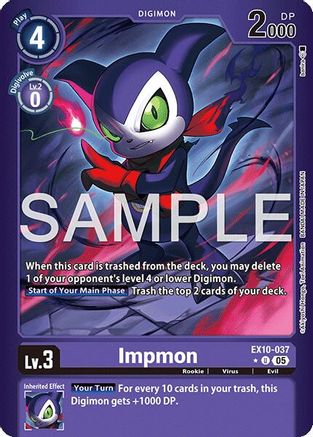 Impmon (Limited Foil) (EX10-037) - Sinister Order Foil