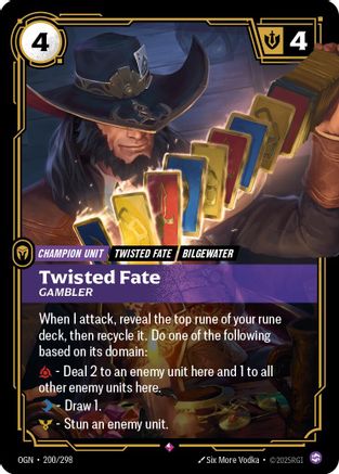 Twisted Fate - Gambler (200/298) - Origins Foil