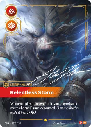 Volibear - Relentless Storm (Signature) (300*/298) - Origins Foil