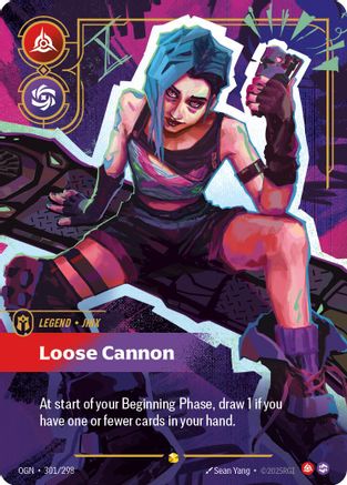 Jinx - Loose Cannon (Showcase) (301/298) - Origins Foil