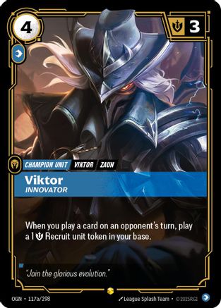 Viktor - Innovator (Alternate Art) (117a/298) - Origins Foil