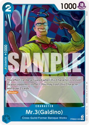 Mr.3(Galdino) - PRB02-009 (PRB02-009) - Premium Booster -The Best- Vol. 2 Foil