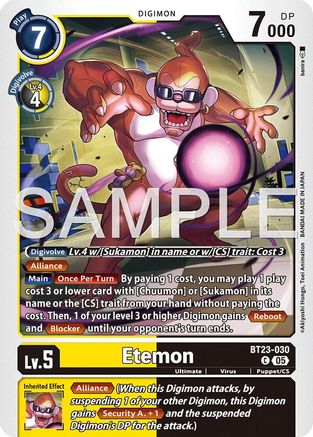 Etemon (BT23-030) - Hackers' Slumber